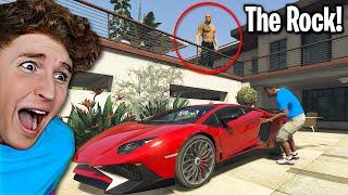 I Stole Dwayne The Rock's SUPERCAR In GTA 5.. (Mods)