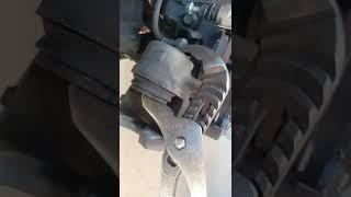 how to compress brake pad caliper pistons  