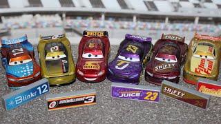 Mattel Disney Cars 2024 NASCAR Metallic Next-Gen Piston Cup Bubba Carstin Ace Ryan Laney Byrev Gogo