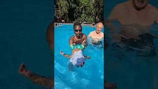 IAM MARWA SWIMMING WITH HIS SON PRINCE MAISHA #iammarwa #iammarwalatest #travel #swim #argentina