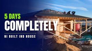 inexpensive wooden House.full in 5 day construction process by MD BUILDING