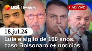 Caso Bolsonaro: Ramagem na PF, Cid cita empresário; Lula põe sigilo de 100 anos e+| UOL News ao vivo