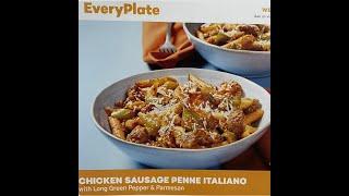 EVERYPLATES- CHICKEN SAUSAGE PENNE ITALIANO WITH LONG GREEN PEPPER AND PARMESAN