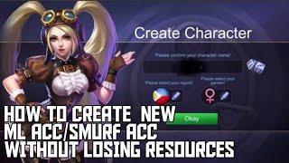 HOW TO CREATE NEW MOBILE LEGENDS ACCOUNT WITHOUT CLEARING/LOSING RESOURCES