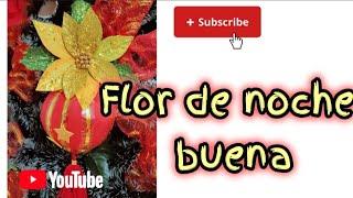 hermosa y fácil flor de noche buena para tu decoración