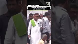 Protesters gather outside AICC headquarters, oppose alleged corrupt candidate for Haryana polls