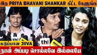 Jiiva Angry Reply  To Reporter's Question | Priya Bhavani Shankar | Black Movie Success Meet