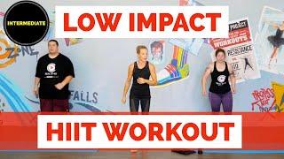 Intermediate Low impact cardio HIIT workout. Exercise from home!