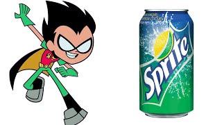 Teen Titans Go Characters And Their Favorite DRINKS and Other Favorites | Robin, Starfire, Cyborg