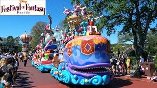 Disney Festival of Fantasy Parade 2024 in 4K - Magic Kingdom Frontierland View - Walt Disney World