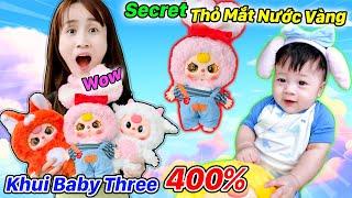 ZINO Lần Đầu Khui Full Set Baby Three 400% | Khui Được Thỏ Mắt Nước Vàng - Vê Vê Channel