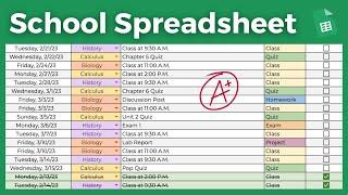 This School Assignment Sheet Will Unlock Your 4.0 GPA