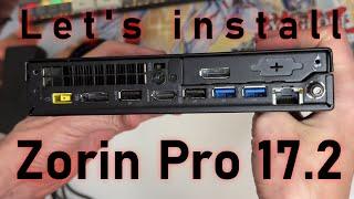 Zorin Pro 17.2 Linux ASMR no Narration Overview on 8th gen Intel i5