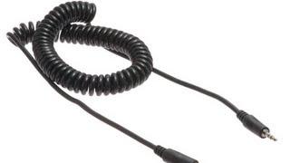 Coiled 3.5mm Stereo Plug to 3.5mm Stereo Jack - #23-131-010