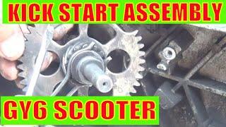 GY6 150cc scooter Kick Start assembly