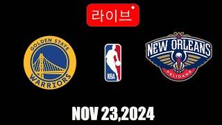 NBA 라이브! 골든스테이트 워리어스 vs 뉴올리언스 펠리컨스 | 2024년 11월 23일 | NBA 시즌 라이브! 2K25!