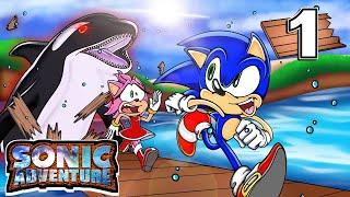  KILLER WHALE!! - Sonic & Amy PLAY Sonic Adventure : Sonic's Story!