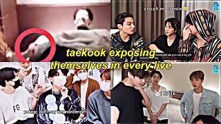 Jungkook and Taehyung exposing themselves in every live ‍️‼
