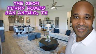 San Antonio Texas Model Home Tour | The 2504 by Perry Homes in Kallison Ranch