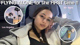 FLYING TO LOS ANGELES // traveling alone