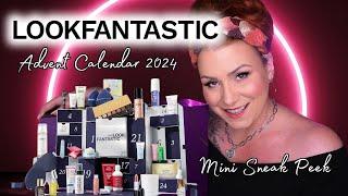 LOOKFANTASTIC 2024 BEAUTY ADVENT CALENDAR MINI SNEAK PEEK UNBOXING