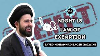 Night 18: Law of Exemption - Sayed Mohammad Baqer Qazwini | Ramadan 2024