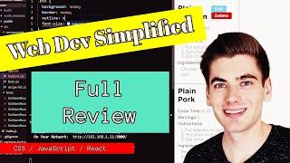 WEB DEV SIMPLIFIED Review (learn React, JavaScript, CSS)