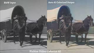 Wagon Trails at 1937 | AI Auto Colorized Footage | Pixbim Video Colorize AI