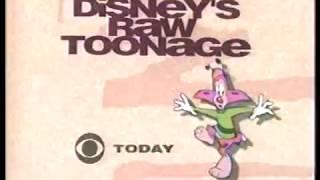 Disney's Raw Toonage CBS Saturday Morning Promo (1992)