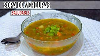 SOPA DE VERDURAS/recetas para toda ocasión