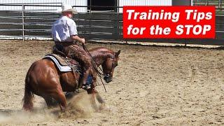 Horse Training Tips for the Stop - Reining Horse Stop - Cutting Horse Stop