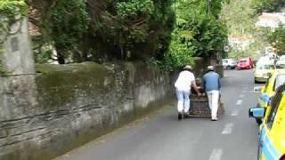 Madeira wicker basket sled ride #1