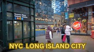 Life in Long Island CIty Queens. Fall New York City Walking Tour