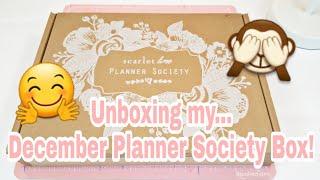 Unboxing my December Planner Society Box | Planning With Eli