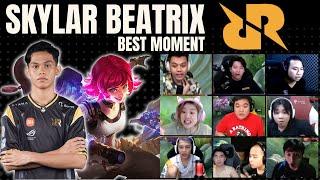 REACTION STREAMER RRQ SKYLAR BEATRIX. BEST MOMENT MATCH 1 RRQ VS ONIC MPLS INDONESIA SEASON 9