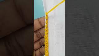 edging stitch #embroidery  #shorts #short #shortvideo #needlework #tutorial