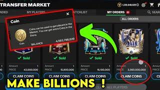 HOW TO GET BILLIONS MILLIONS OF COINS SELL PLAYERS MARKET FREE STANDARD PACK IN EA FC FIFA MOBILE 25