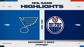 NHL Highlights | Blues vs. Oilers - December 7, 2024