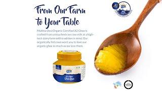 Mukhia Cow Desi- Mukhia Cow Desi- Organic Ghee- Organic Grass-Fed Ghee, Untouched 100% Pure Cow Milk