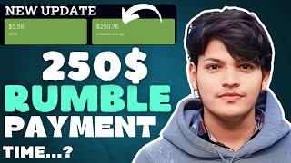 RUMBLE PAYMENT NEW UPDATE - EARN MONEY ON RUMBLE - ACCORDING YT