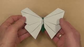 Оригами 3D Бабочка из бумаги  (Robert J. Lang), papillon origami, ओरिगेमी तितली