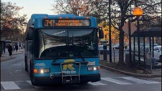 MCDOT Ride On 2016 Gillig Low Floor Advantage 44046C On Route 74