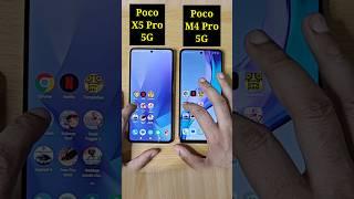 Poco X5 Pro 5G vs Poco M4 Pro 5G Speed Test Comparison | #shorts