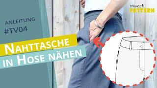 Nahttasche in Hose nähen | DIY Anleitung #TV04