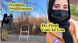 My First Vote In USA | Brother’s Wedding Preparation