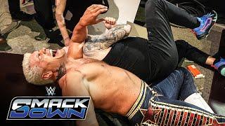 Cody Rhodes and Kevin Owens go crashing through a table: SmackDown highlights, Jan. 10, 2025