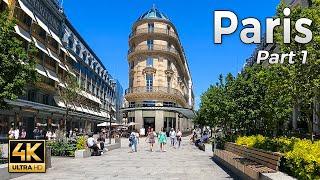 Paris - Part 1, France | Walking Tour (4K UHD & 60 fps) with captions.