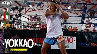 Muay Thai Technique |  Basic Cross Elbow Saenchai-Style | YOKKAO Training Course