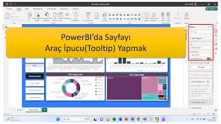 Power BI'da Araç İpucu Sayfası Oluşturma