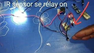 how to make IR sensor se relay on